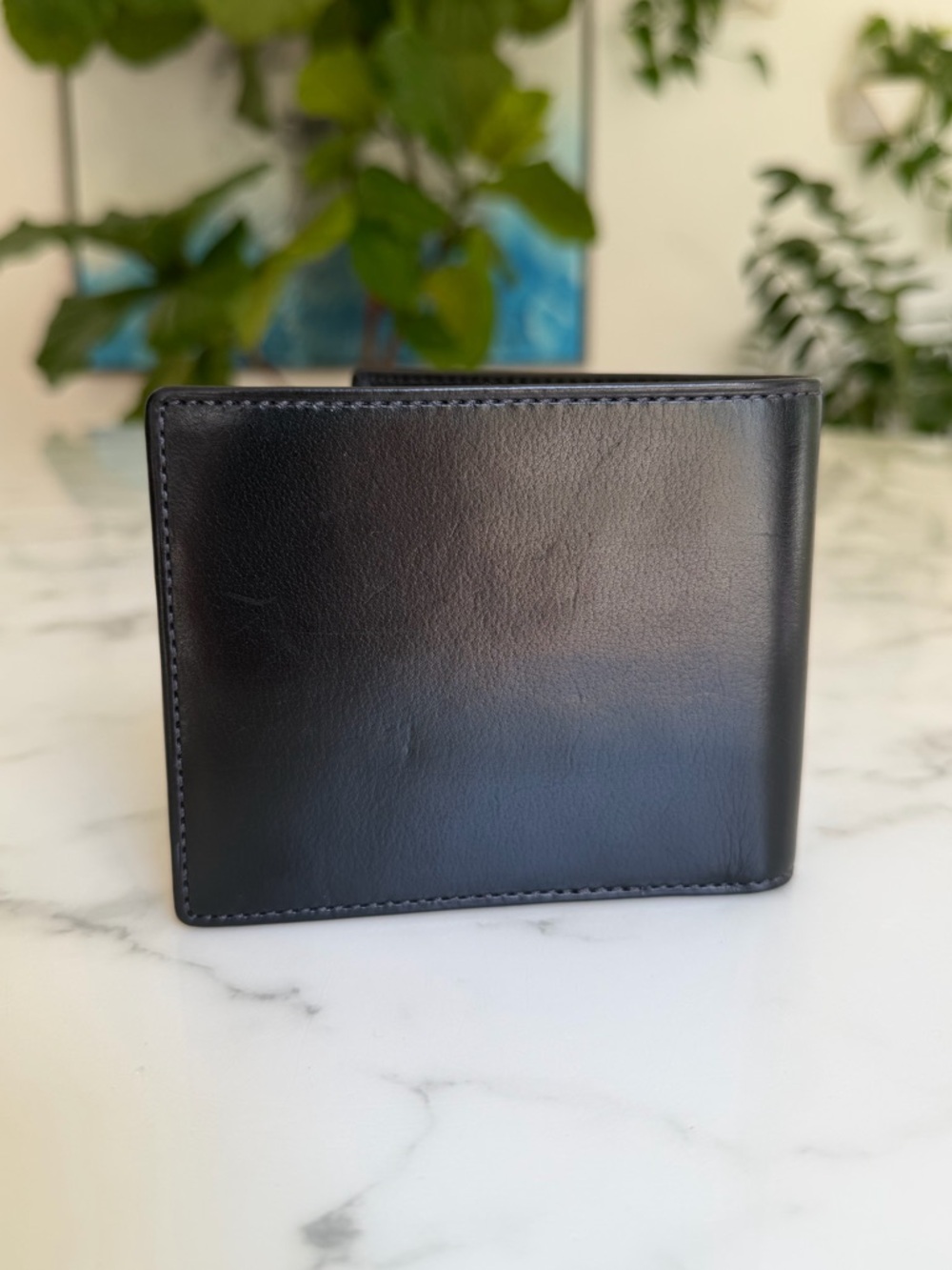 NWT Coach Vintage Water Buffalo Leather Bifold ID Wallet Black 4657 90's Y2K - Picture 3 of 13